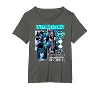Ghost in The Shell Stand Alone Complex Section 9 Motoko Shot Camiseta, Mujer Tallas Grandes, Asfalto, 6XL Grande