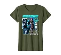 Ghost in The Shell Stand Alone Complex Section 9 Motoko Shot Camiseta, Mujer, Verde Oliva, 3XL