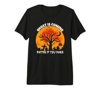 Ghost Is Coming, entra si te atreves a una Divertida y aterradora Fiesta de Halloween Camiseta Premium