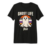 Ghost Life Retro Lindo Fantasma de Halloween Camiseta Premium