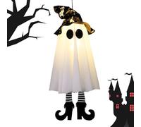 Ghost Luminoso Iluminado - Decoración Al Aire Libre Colgando Fantasma Luminoso Iluminado, Decoraciones De Halloween | LED Decoración Al Aire Libre Para Puertas De Jardín De Patio En El Patio