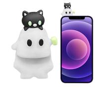 Ghost Mystery Phone Doll | Peel-and Stick Ghost Figure Juguetes | Figura novedosa para Casas Interiores y Exteriores | Pantalla Creativa de Mesa para casa u Oficina 0.59x0.59 Pulgadas