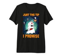 Ghost Nurse Funny Halloween Costume Just The Tip I Promise Camiseta Premium