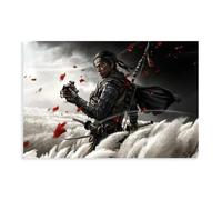 Ghost of Tsushima Leinwand Kunstplakat - Póster de lienzo para decoración de dormitorio, paisaje deportivo, oficina, habitación, regalo, póster de lona, decoración de pared, pinturas para sala de