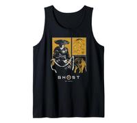Ghost of Yotei Atsu and Wolf Portrait Panels Video Game Camiseta sin Mangas