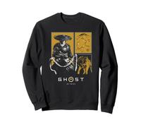 Ghost of Yotei Atsu and Wolf Portrait Panels Video Game Sudadera