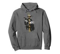 Ghost of Yotei Atsu Lone Mercenary with Golden Kanji Sudadera con Capucha, Unisex para Adultos, Asfalto, XL