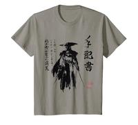 Ghost of Yotei Atsu Sketch Distressed Wanted Poster Camiseta, Niños, Pizarra, 2 años