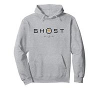 Ghost of Yotei Black and Yellow Minimalistic Logo Sudadera con Capucha, Unisex para Adultos, Gris Jaspeado, M