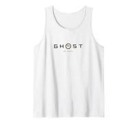 Ghost of Yotei Black Lettering Gingko Leaf Logo Video Game Camiseta sin Mangas