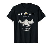 Ghost of Yotei Samurai Mask with Logo Video Game Camiseta