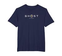 Ghost of Yotei White Lettering Gingko Leaf Logo Video Game Camiseta, Hombre Tallas Grandes, Azul Marino, 2X Alto