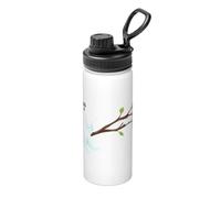 Ghost On The Branch - Botella de agua aislada a granel, de acero inoxidable, con tapa, para adultos, ideal para uso diario y actividades al aire libre