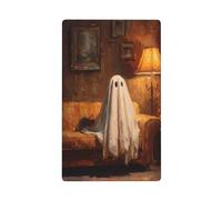 Ghost - Placa de pared en blanco de mediados de siglo, para sofá, sala de estar de mediados de siglo, cubierta decorativa para interruptor de luz, 1 banda para cocina, baño, tamaño 11,4 x 7 cm