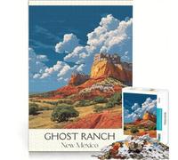 Ghost Ranch NM Rompecabezas de 1000 Piezas | Decoración de arte para el hogar Entrena tu cerebro y tus manos Regalo de cumpleaños Regalos de viaje, 75x50cm