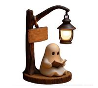 Ghost Reading Book Lamp, Ghost Reading Lamp, Warm Light, Halloween Home Decoration And Spooky Glowing Decoration For Home, Book Lovers And Party Atmosphere Gift (L,1PCS)