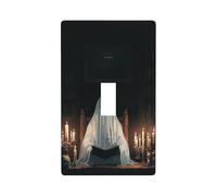 Ghost Reading in The Library - Cubierta decorativa para interruptor de luz, 1 interruptor, placa de pared para cocina, granja, dormitorio, baño, decoración artística