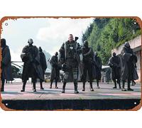 Ghost Recon Breakpoint Enemies The Wolves - Cartel de metal retro vintage para decoración de pared de 8 x 12 pulgadas