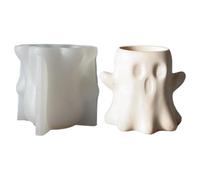 Ghost Resin Molds, Halloween Ghost-Shaped Candle Making Wax Moulds, Epoxy Casting Molds for Aromatherapy, Soap, Wax, Gypsum, Cement, Art Crafts, and Spooky Home Holiday Decorations