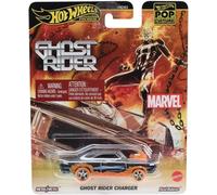 Ghost Rider Cargador Modelo Auto Diecast Marvel Escala 1/64 7cm Hot Wheels