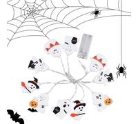 Ghost String Lights - Waterproof Outdoor LED Halloween Decoration, Cute Gho