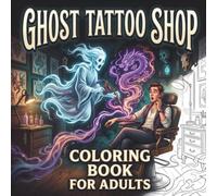 Ghost Tattoo Shop Coloring Book: Cozy Creepy Scenes for Adults and Teens Featuring Spooky Artists, Cute Monsters and Magical Ink (Cozy Creatures Coloring Book Series)