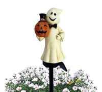 Ghost Yard Stakes - Solar Halloween Lights impermeable - Iluminación aterradora realista Efectos para el jardín interior interior
