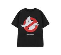 Ghostbusters Camiseta de los para niños | Camiseta gráfica clásica de Manga Corta para niños (Negro) | Logotipo del Personaje, Ropa icónica de la Serie de películas, Parte Superior