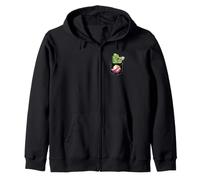 Ghostbusters Clasic Ghost Logo and Hungry Slimer Left Chest Sudadera con Capucha