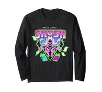 Ghostbusters Halloween Design Shush Biblioteca Pública Manga Larga