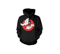Ghostbusters Kapuzenpullover Sudadera con Capucha, Schwarz, XXL para Hombre