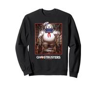 Ghostbusters Póster Cazafantasmas Versus Stay Puft Sudadera, Unisex para Adultos, Negro, XXL