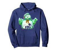Ghostbusters Stay Puft Halloween Portrait Sudadera con Capucha, Unisex para Adultos, Azul Marino, S