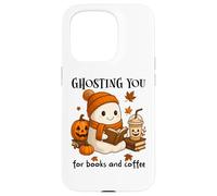 Ghosting You for Coffee and Books Fall Ghost Reading Boojee Carcasa para iPhone 15 Pro