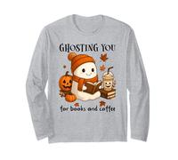 Ghosting You for Coffee and Books Fall Ghost Reading Boojee Manga Larga