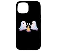 Ghostly Campfire Asar Malvaviscos Halloween Camp Fire Carcasa para iPhone 15