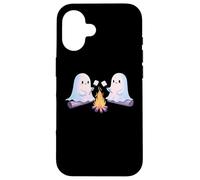 Ghostly Campfire Asar Malvaviscos Halloween Camp Fire Carcasa para iPhone 16