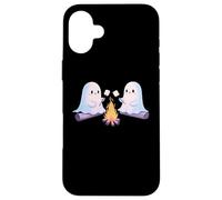 Ghostly Campfire Asar Malvaviscos Halloween Camp Fire Carcasa para iPhone 16 Plus