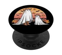Ghosts Cowgirl Ghosts Dog Cute Halloween PopSockets PopGrip Adhesivo