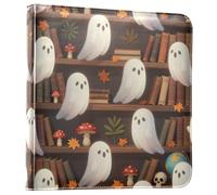 Ghosts - Libro de recuerdos con tapa de piel sintética oscura | Álbumes de fotos, carpeta de anillos recargable, para fotos de todos los tamaños, para registro de crecimiento de bebés de