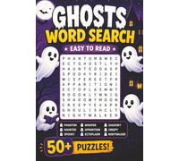 Ghosts Word Search Book: Word Searches with Easy to Read Print about the Ghosts theme | 6x9 inches, 110 pages | 50+ Puzzles.