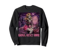 Ghoul Next Door Humor Oscuro Pulp Horror Goth Glam Mujeres Adultas Sudadera