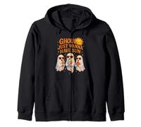 Ghoul Solo Quiero Tener Sol - Fantasmas y Sol Feliz Sudadera con Capucha