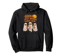 Ghoul Solo Quiero Tener Sol - Fantasmas y Sol Feliz Sudadera con Capucha