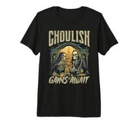 Ghoulish Gains Await Halloween Finance Accountant Camiseta Premium