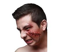 Ghoulish Productions - Aplicación Suturas Mal Hechas, Línea Aplicaciones, Accesorio de Látex resistente, pintada a mano, Halloween, Desfile de Carnaval, Fiesta de Disfraces