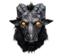 Ghoulish Productions - Baphomet, Línea Demonios, Disfraz de Látex resistente, pintada a mano, Halloween, Desfile de Carnaval, Fiesta de Disfraces, Talla única adulto.