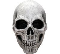 Ghoulish Productions Blanco Máscara Calavera Halloween Terror Disfraz 26156