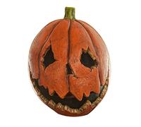 Ghoulish Productions - Calabaza de la Última Noche, Línea Pumpkins, Disfraz de Látex resistente, pintada a mano, Halloween, Desfile de Carnaval, Fiesta de Disfraces, Talla única adulto