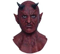 Ghoulish Productions - Demonio Lucifer Hyper Masks, Máscara Disfraz hecha de Látex resistente y pintada a mano para Halloween Desfile de Carnaval Fiesta de Disfraces, cosplay Talla única adulto